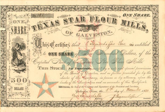 Texas Star Flour Mills, of Galveston